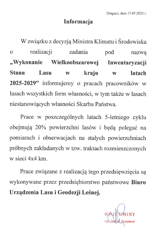 SKAN - INFORMACJA - Wykonanie Wielkoobszarowej Inwentaryzacji Stanu Lasu w kraju w latach 2025-2029.png